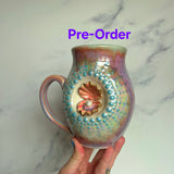 PRE-ORDER Pearl Clam Mug, Iridescent Porcelain Pottery Mug