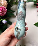 Labradorite Octopus Pipe with Coral Reef Tentacles Porcelain Smoking Pipe Clay Pipe