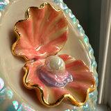 Pearl Clam Mug, Iridescent Porcelain Pottery Mug