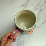 PRE-ORDER Pearl Clam Mug, Iridescent Porcelain Pottery Mug