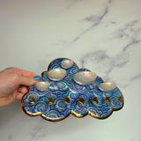 5 Dish Cloud Jewelry Wall Hanging Necklace Display with Ring Dishes A