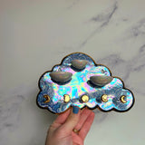 3 Dish Cloud Jewelry Wall Hanging Necklace Display with Ring Dishes F