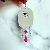 Oval Cloud Suncatcher Iridescent Ornament