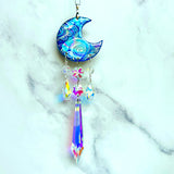 Moon Cloud Suncatcher Iridescent Ornament XL Prisms
