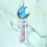 Moon Cloud Suncatcher Iridescent Ornament XL Prisms