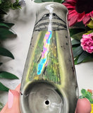 Gray UFO Abduction Pipe Porcelain Ceramic Clay Pipe #2