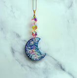 Moon Cloud Suncatcher Iridescent Ornament