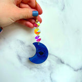 Moon Cloud Suncatcher Iridescent Ornament