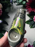 Gray UFO Abduction Pipe Porcelain Ceramic Clay Pipe #3