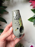 Gray UFO Abduction Pipe Porcelain Ceramic Clay Pipe #3
