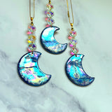 Moon Cloud Suncatcher Iridescent Ornament