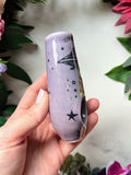 Purple UFO Abduction Pipe Porcelain Ceramic Clay Pipe