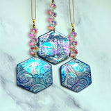 Hexagon Cloud Suncatcher Iridescent Ornament