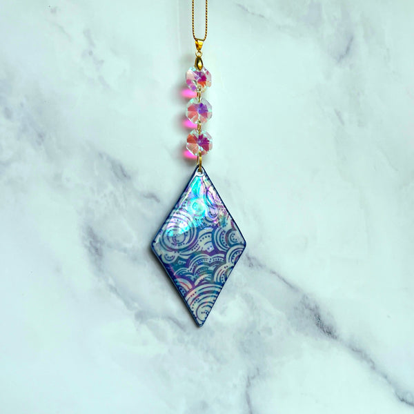 Diamond Cloud Suncatcher Iridescent Ornament