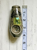 Gray UFO Abduction Pipe Porcelain Ceramic Clay Pipe
