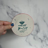 Strawberry Jewelry Wall Hanging Ring Dish Necklace Display with Daisy Flowers