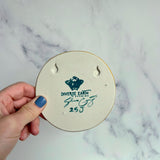 Round Rainbow Jewelry Wall Hanging Ring Dish Necklace Display with Gold Stars