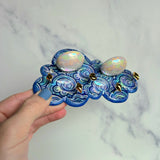 Mini Cloud Jewelry Wall Hanging 2 Dish Necklace Display with Gold Stars D