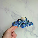 Mini Cloud Jewelry Wall Hanging 1 Dish Necklace Display with Gold Stars B