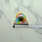 Mini Rainbow Jewelry Wall Hanging Necklace Display Daisy Flowers