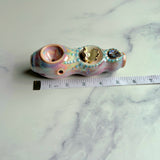 Abalone Clam Pipe Pearl Ceramic Porcelain Piece