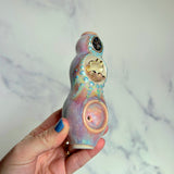Abalone Clam Pipe Pearl Ceramic Porcelain Piece