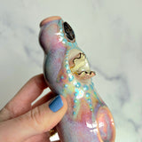Abalone Clam Pipe Pearl Ceramic Porcelain Piece