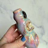 Abalone Clam Pipe Pearl Ceramic Porcelain Piece