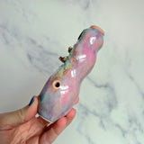 Abalone Clam Pipe Pearl Ceramic Porcelain Piece