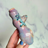 Aura Spirit Quartz Pipe, Candy Slime Crystal Porcelain Ceramic