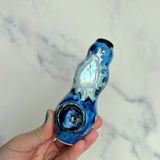 Moonstone Pipe Blue Slime Porcelain Ceramic Smoking Pipe