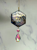 Galaxy Suncatcher Gold Stars Ornament Prisms B
