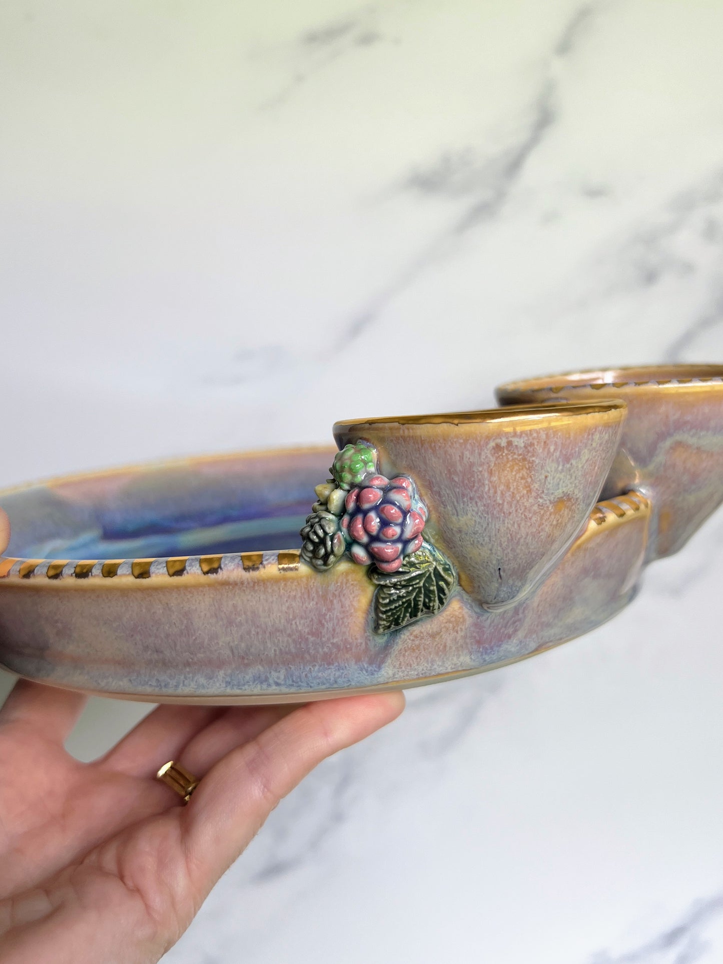 Seed of Life Infinity Tray, Succulent Altar Tray Witchy Jewelry Dish Platter