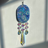 Cloud Oval Sun Catcher Ornament Prisms