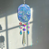 Cloud Oval Sun Catcher Ornament Prisms