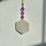 Galaxy Suncatcher Gold Stars Ornament Prisms D