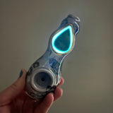 Purple Snake Chrysocolla Pipe