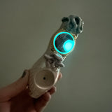 Abalone Pipe with Snake and Mushroom