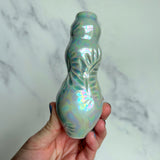 Abalone Moon Pipe with Gold