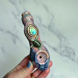 Abalone Pipe - Pink with Sea Turtle