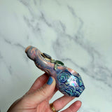 Abalone Pipe - Pink with Sea Turtle