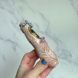 Abalone Pipe with Snake and Mushroom