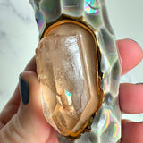 Tangerine Quartz Pipe Carved