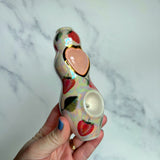 Rose Quartz Heart Pipe Strawberry