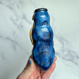 Ammonite Fossil Pipe Gold Filigree