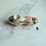 Rose Quartz Heart Pipe Strawberry