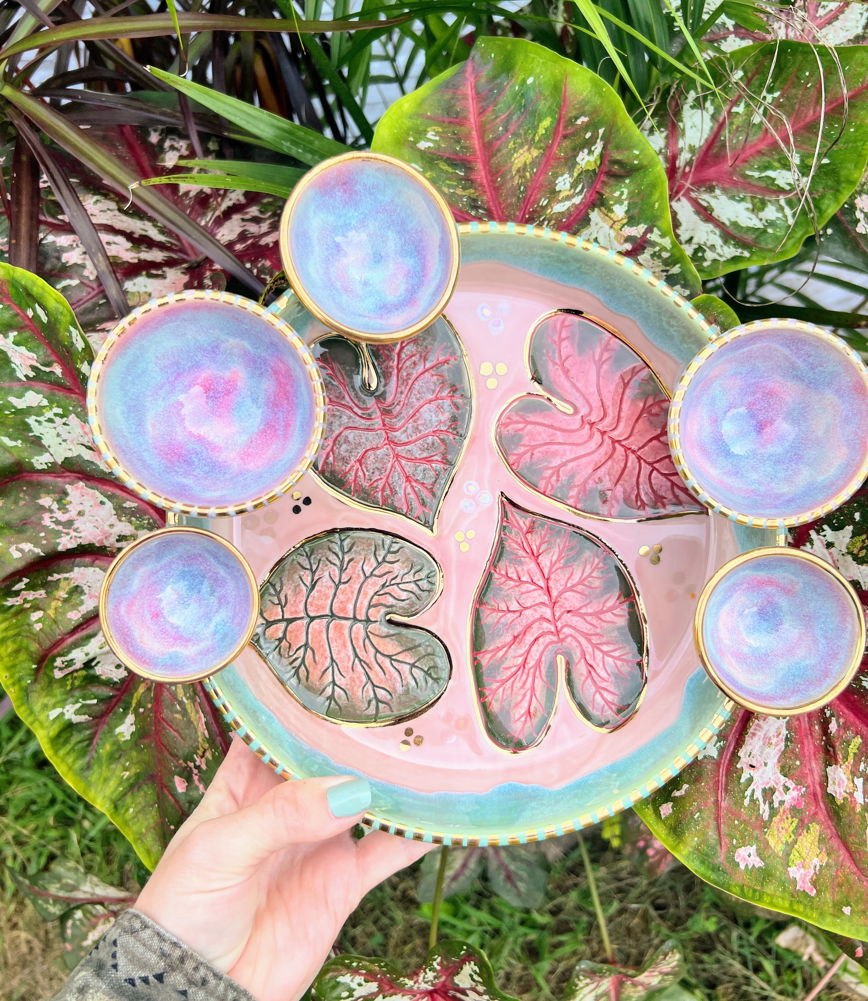 Caladium Infinity Ceramic Wares – Diverse Earth Studios