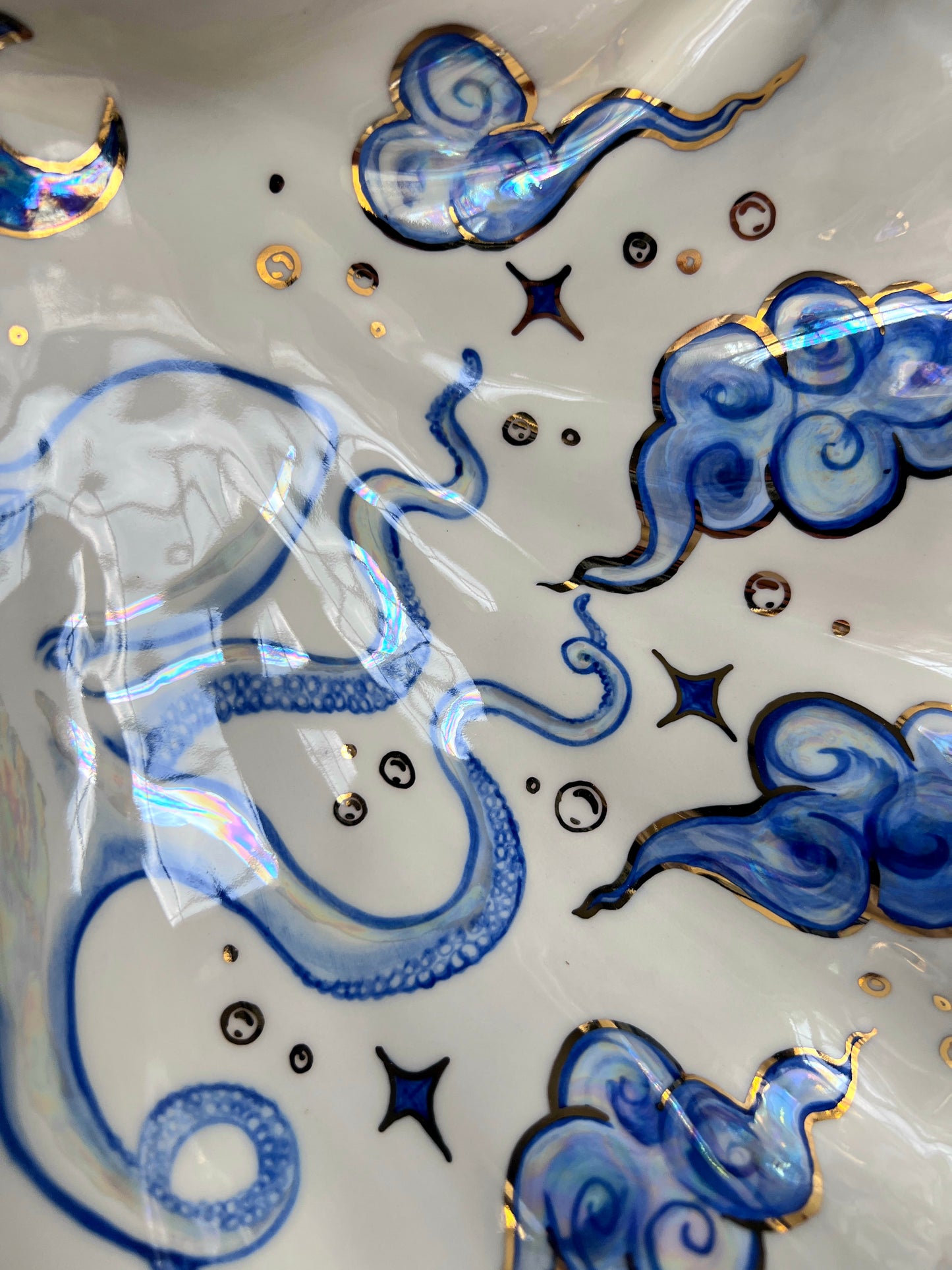 Giant Clam Shell Octopus Bowl Sculpture