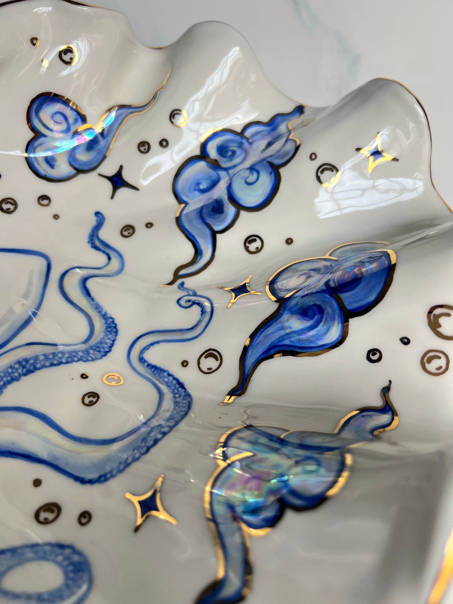 Giant Clam Shell Octopus Bowl Sculpture