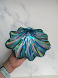Blue Green Clam Shell Dish